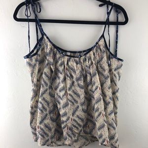 Anthropologie Shoulder Tie Cami